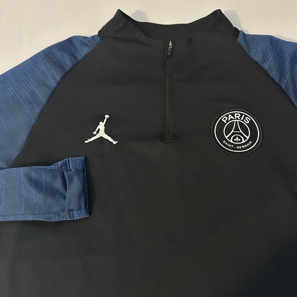 Jordan Other - Rare Jordan Paris Saint Germain PSG Soccer Long Sleeve 1/4 Zip Shirt Mens Size M